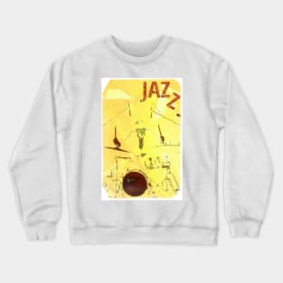 Jazz Poster Crewneck Sweatshirt